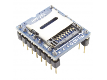 Модули аудио NONAME Модуль WTV020-SD MP3 с разъемом подmicroSD и УНЧ 1Вт Uвх=2,6-3,6В
