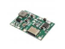 Модули зарядки NONAME TP4056 Модуль зарядки li-ion аккумуляторов сStep-Up DC-DC преобразователем Uвх=5В Uвых=4,3-27В Iзар=1АImax=2А (Type-C)
