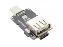 Модули зарядки NONAME Модуль триггера быстрой зарядки LX-QC03-V2Type-C(f)-Type-C(m)/USB-A(m)  QC2.0/QC3.0  Uвых=5/9/12/20В Imax=5А