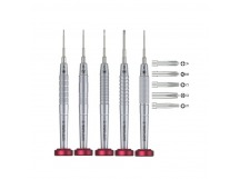 Набор отверток iFLying (5 в 1) (A - +1.5,  B - Y0.6 Tri-point, C - Pentalobestar 0.8, D - +1.5 Pinhead, E - T2 Torx)