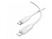 Кабель Lightning -TypeC BOROFONE BX123 PD 30W Silicone (белый) 1м