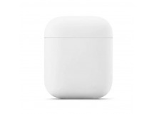 Чехол для APPLE Airpods 2 (силикон, матовый, белый)