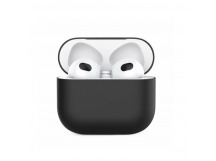 Чехол для APPLE Airpods 3 (силикон, матовый, черный)