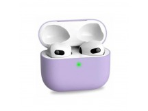 Чехол для APPLE Airpods 3 (силикон, фиолетовый (Super Thin)) Baseus