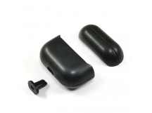 Чехол для APPLE Airpods Pro (силикон, под кожу, черный) K-Doo