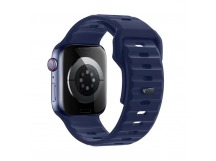 Ремешок для Apple Watch 42mm/44mm/45mm/49mm (силикон, синий)(Flexible) HOCO, WA27