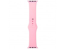 Ремешок для Apple Watch 42mm/44mm/45mm/49mm (силикон,светло-розовый), размер S/M