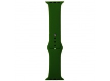 Ремешок для Apple Watch 42mm/44mm/45mm/49mm (силикон,темно-зеленый), размер S/M