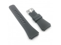 Ремешок для Amazfit/Huawei/Honor/Samsung/Xiaomi 22mm (силикон,черный)