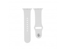Ремешок для Apple Watch 38mm/40mm/41mm (силикон, белый), размерM/L