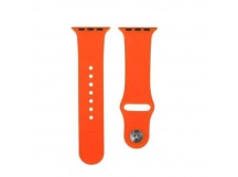 Ремешок для Apple Watch 38mm/40mm/41mm (силикон, оранжевый),размер M/L