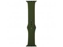 Ремешок для Apple Watch 38mm/40mm/41mm (силикон, темная оливка),размер M/L