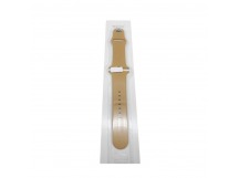 Ремешок для Apple Watch 42mm/44mm/45mm/49mm (силикон, золотой),размер S/M