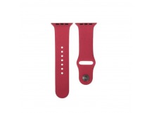 Ремешок для Apple Watch 42mm/44mm/45mm/49mm (силикон, краснаяроза), размер S/M