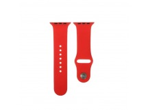 Ремешок для Apple Watch 42mm/44mm/45mm/49mm (силикон, красный),размер M/L