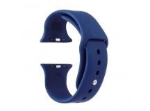 Ремешок для Apple Watch 42mm/44mm/45mm/49mm (силикон, синий),размер M/L