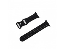 Ремешок для Apple Watch 42mm/44mm/45mm/49mm (силикон, черный)(Flexible) HOCO, WA08