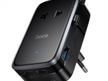 Сетевое зарядное устройсво Hoco AC35 (1*USB+2*Type-C/ 1 розетка - 2000W) черный