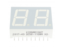 Индикаторы светодиодные KGB DC56-11GWA (Зелёный) Цифровойиндикатор 0,56" 2 разряда, ОК