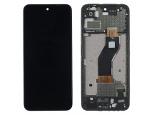 Дисплей для Tecno Spark Go 2 (KM4) + тачскрин + рамка (черный), FullORIG