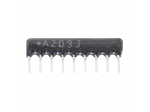 Резисторные сборки NONAME AH09-A203J Резисторная сборка 8x20 кОм5%