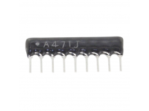 Резисторные сборки NONAME AH09-A471J Резисторная сборка 8x470 Ом5%