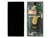 Дисплей для Samsung SM-S918 Galaxy S23 Ultra 5G + тачскрин + рамка(зеленый), ОРИГ100%