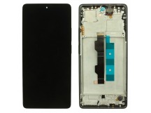 Дисплей для Xiaomi Redmi Note 14S + тачскрин + рамка (черный), ОРИГ100%