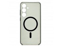 Чехол-накладка - ORG PC Clear Case SafeMag для "Samsung Galaxy S25 +" (black) (244574)