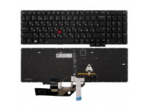 Клавиатура для Lenovo ThinkPad E16 (1th Gen) черная с подсветкой