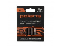 Батарейка алкалиновая AAA (LR03) POLARIS Premium 1.5V (цена за 1шт, блистер 4 шт)