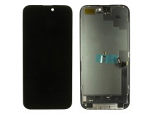Дисплей для iPhone 16 Plus + тачскрин + рамка (черный), SOFT OLED DD(шлейф IC)
