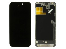 Дисплей для iPhone 14 Pro Max + тачскрин + рамка (черный), SOFTOLED GX (шлейф IC) 120Hz