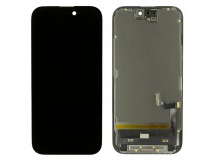 Дисплей для iPhone 15 + тачскрин + рамка (черный), SOFT OLED DD(Diagnosable Screen, без ошибки)