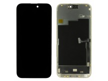 Дисплей для iPhone 15 Pro Max + тачскрин + рамка (черный), SOFTOLED DD (Diagnosable Screen, без ошибки) 120Hz