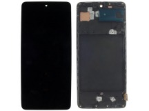 Дисплей для Samsung SM-A715 Galaxy A71 (2019) + тачскрин + рамка(черный), In-Cell