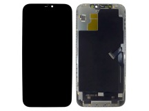 Дисплей для iPhone 12 Pro Max + тачскрин + рамка (черный), LTPS JCID (шлейф IC)