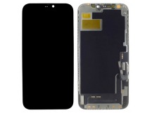 Дисплей для iPhone 12/12 Pro + тачскрин + рамка (черный), LTPS JCID(шлейф IC)