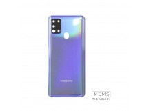 Задняя крышка Samsung Galaxy A21S (A217F) (Синий) (Со стеклом камеры) Premium