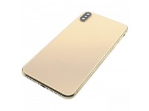 Задняя крышка для iPhone XS Max (золото) в сборе, ориг