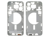 Средняя часть корпуса для iPhone 15 Pro Max (белый), ориг