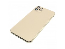 Задняя крышка для iPhone 11 Pro Max (золото) в сборе, ориг