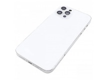 Задняя крышка для iPhone 12 Pro (серебро) в сборе, ориг