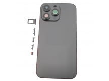 Задняя крышка для iPhone 14 Pro Max (черный) в сборе, ориг