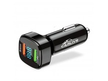 Автомобильный адаптер питания Carlive CR29 2USB + QC3.0 18W с инд. вольтметра (Black)