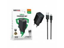 Сетевой адаптер питания BOROFONE BAS82A QC 3.0 USB - Micro (черный)