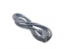 Кабель сетевой 220 В PC-186 (3-pin 1,4м) (угловой) БЕЗ ВИЛКИ
