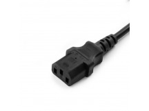 Кабель сетевой 220В PC-186 (3-pin 1,5м), БЕЗ ВИЛКИ