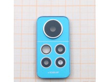 Стекло задней камеры для Xiaomi Redmi Note 12 Pro 4G в рамке (синий)