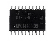 Управление питанием INFINEON BTS740S2 (PG-DSO20) Коммутаторпитания 5-34В 5,5/8,5А 2-х канальный